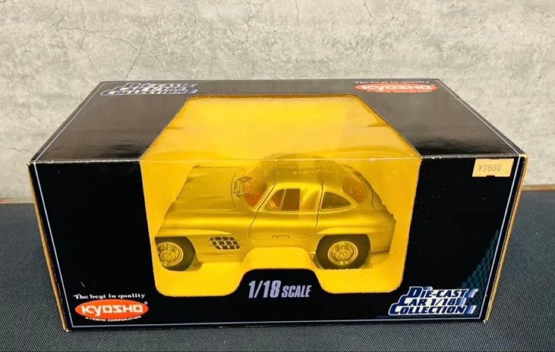 京商 1/18ミニカー メルセデスベンツ 300SLシルバーダイキャスト7005