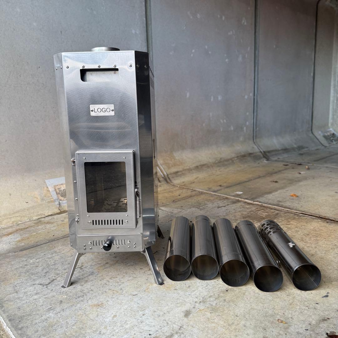 薪ストーブ サウナストーブ　テントストーブ　ガラス付き