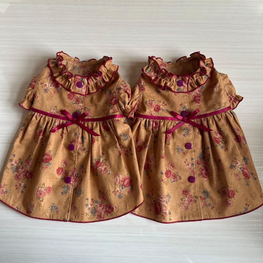 No.465•466•467 犬服ハンドメイド　バックオープンワンピース　3着