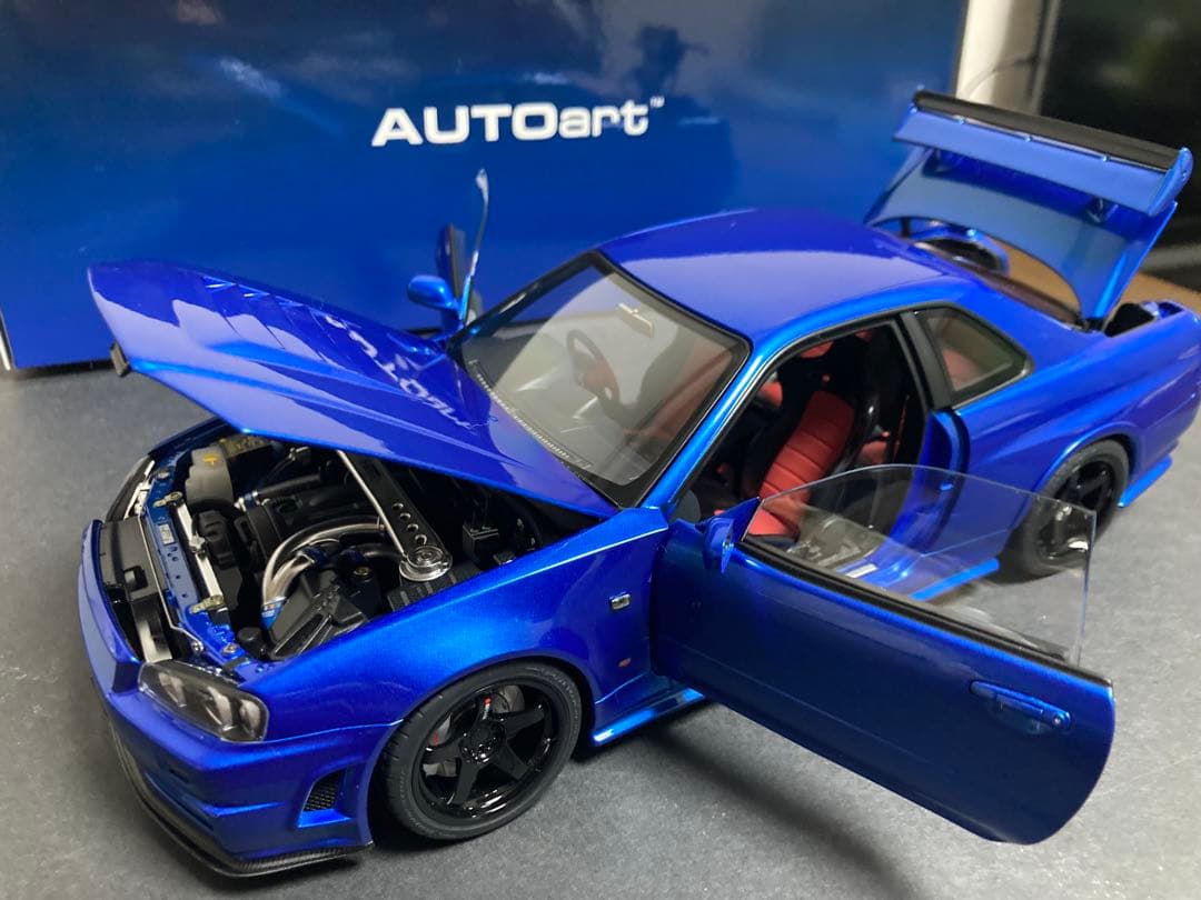 オートアート　1/18 ニスモ R34 GT-R Z-tune ベイサイドブルー