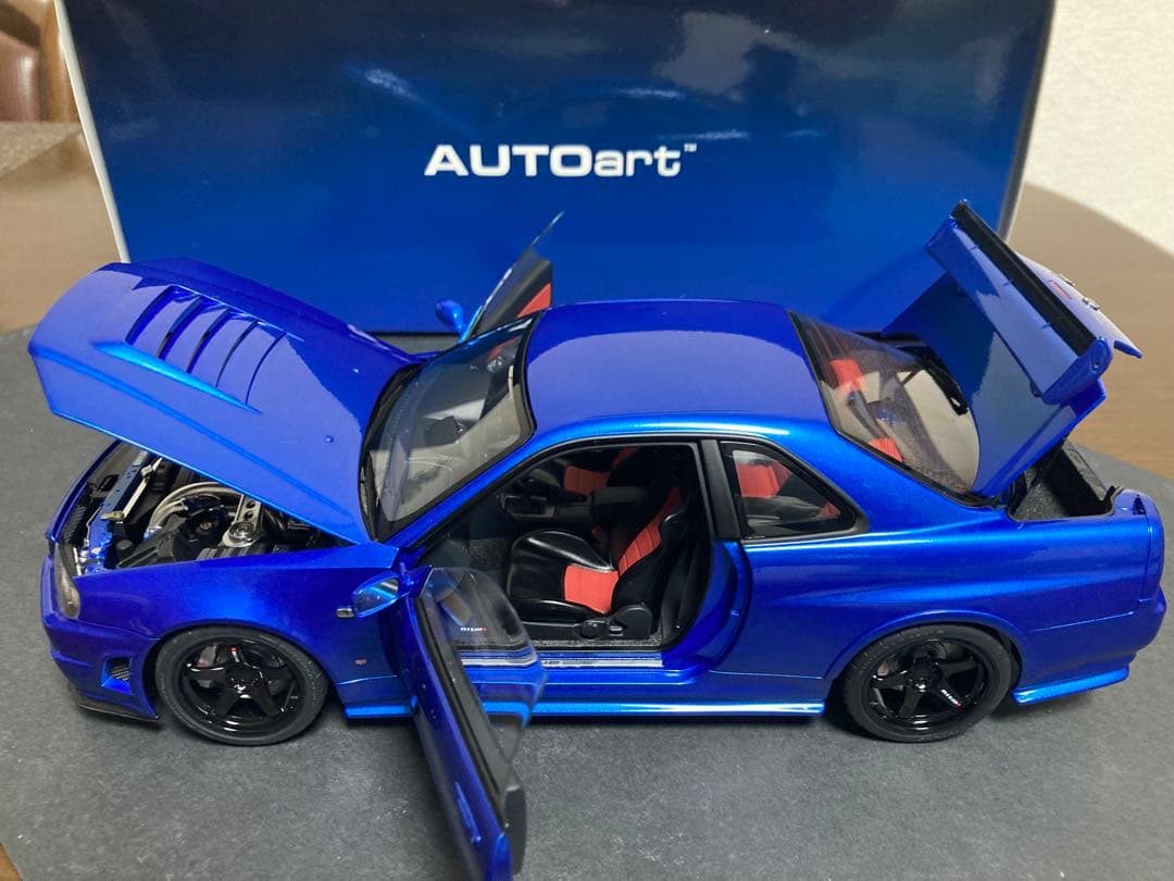 オートアート　1/18 ニスモ R34 GT-R Z-tune ベイサイドブルー