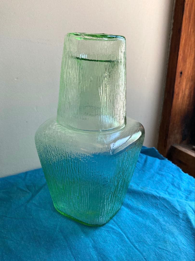 古道具　ウランガラス　ディキャンタグラス　昭和初期