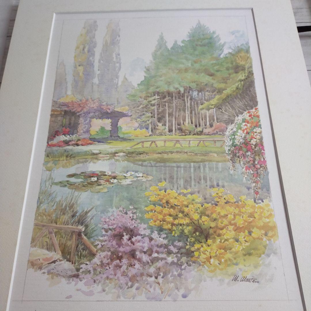 M. Marten, Lights in the Pond　公園　風景画