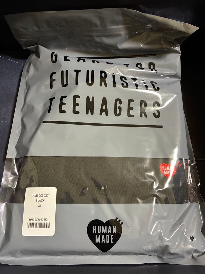 HUMANMADE 長袖T シロクマ　黒　XLサイズ