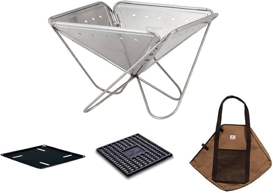 【セット】スノーピーク　焚き火台　焼きアミPro グリルブリッジ