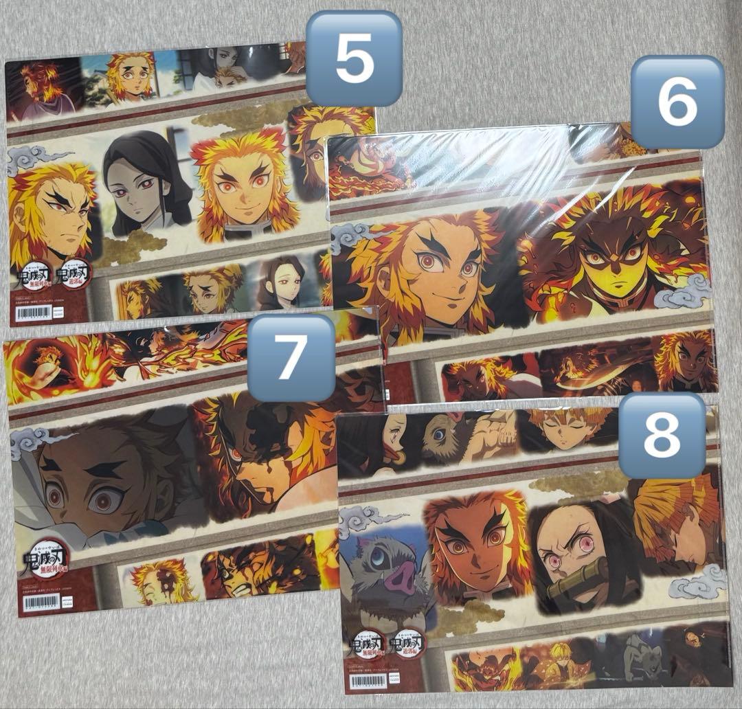 【１５枚】鬼滅の刃 ufotableランチョンマットケース　煉獄杏寿郎 無限列車