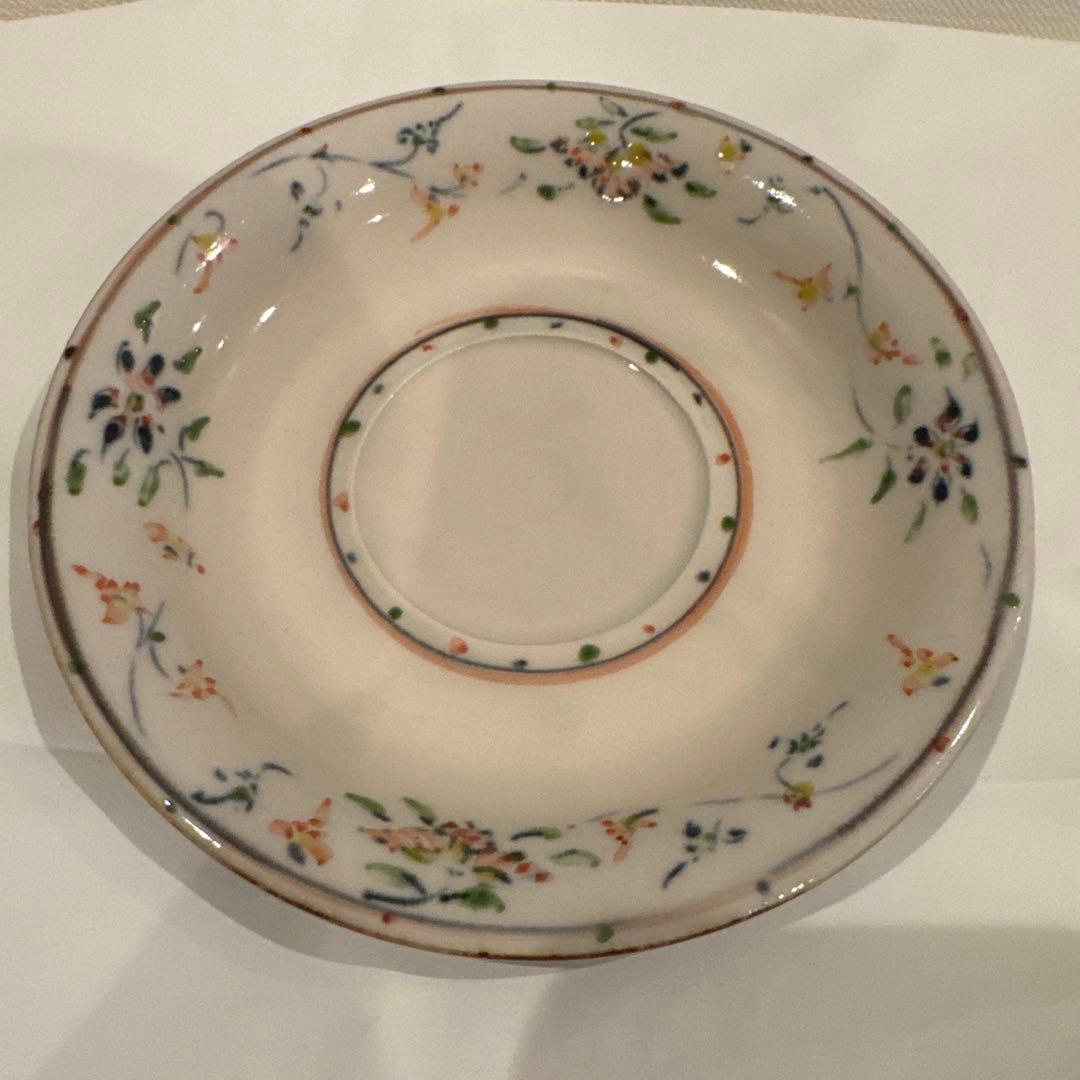 藤田佳三　染付色彩マルチカップ　ソーサー