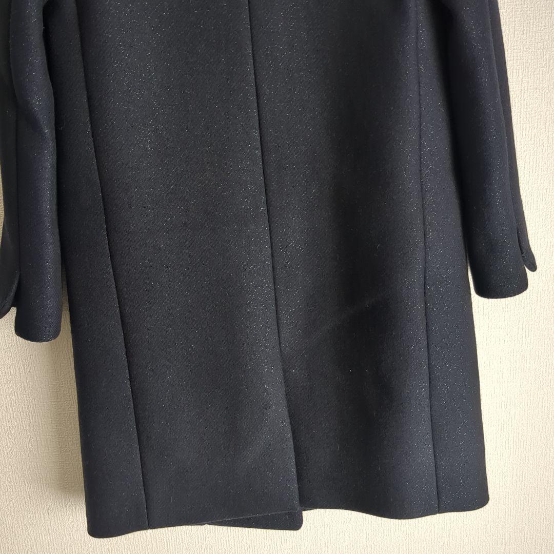 ZADIG&VOLTAIRE ラメ チェスターコート ネイビー S