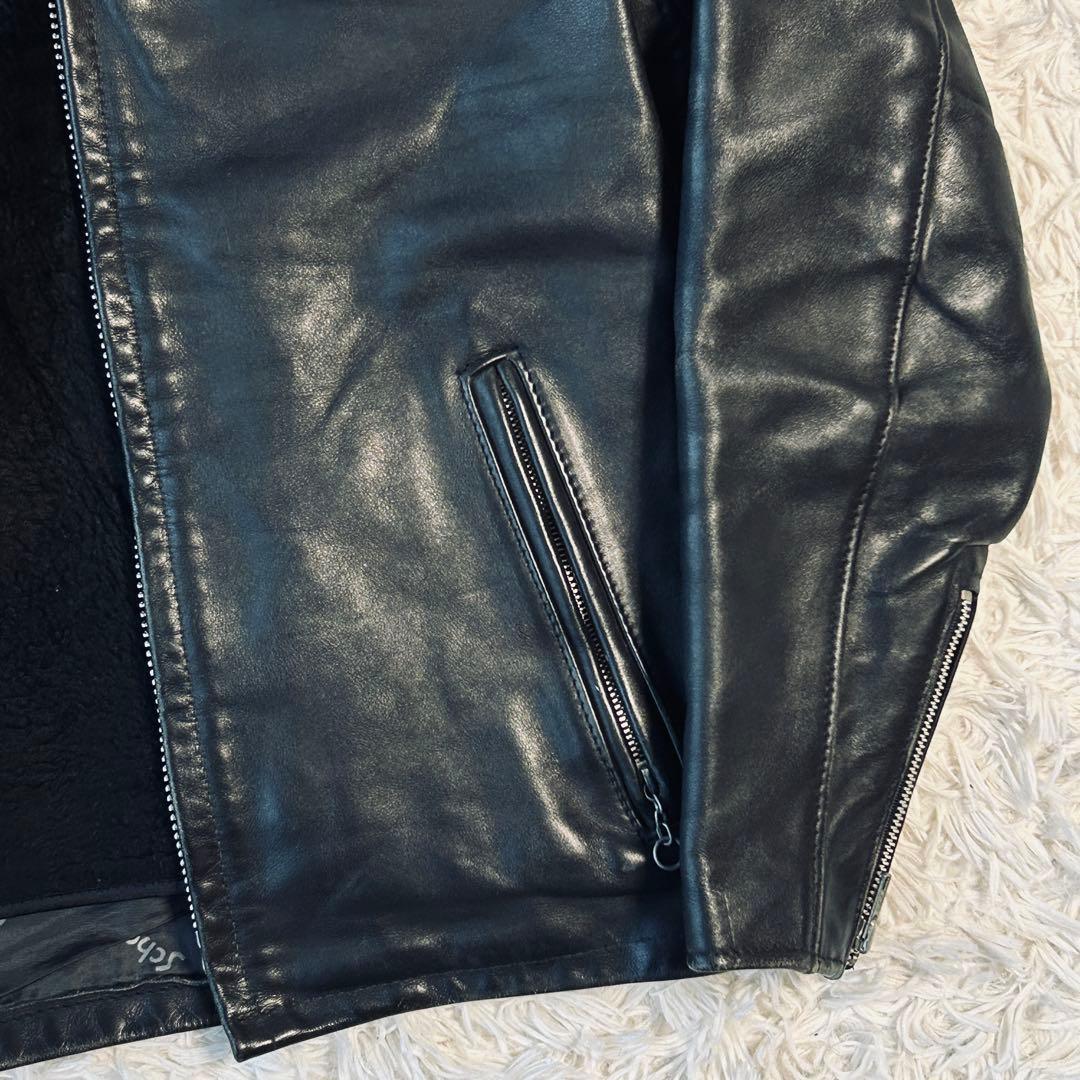 Schott ショット 641 ライナー付き シングルライダースジャケット 34