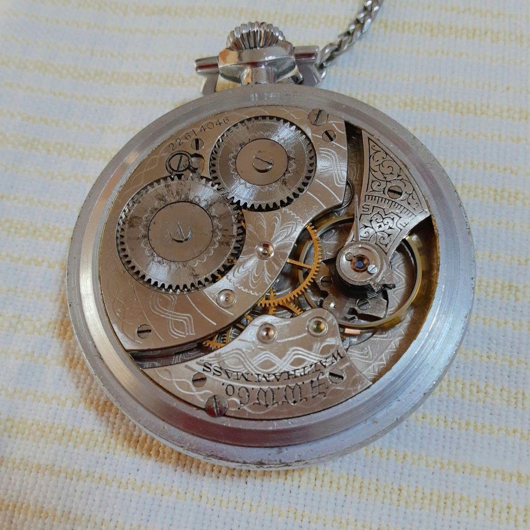 WALTHAM USA1919年 懐中時計 アンティーク稼働品