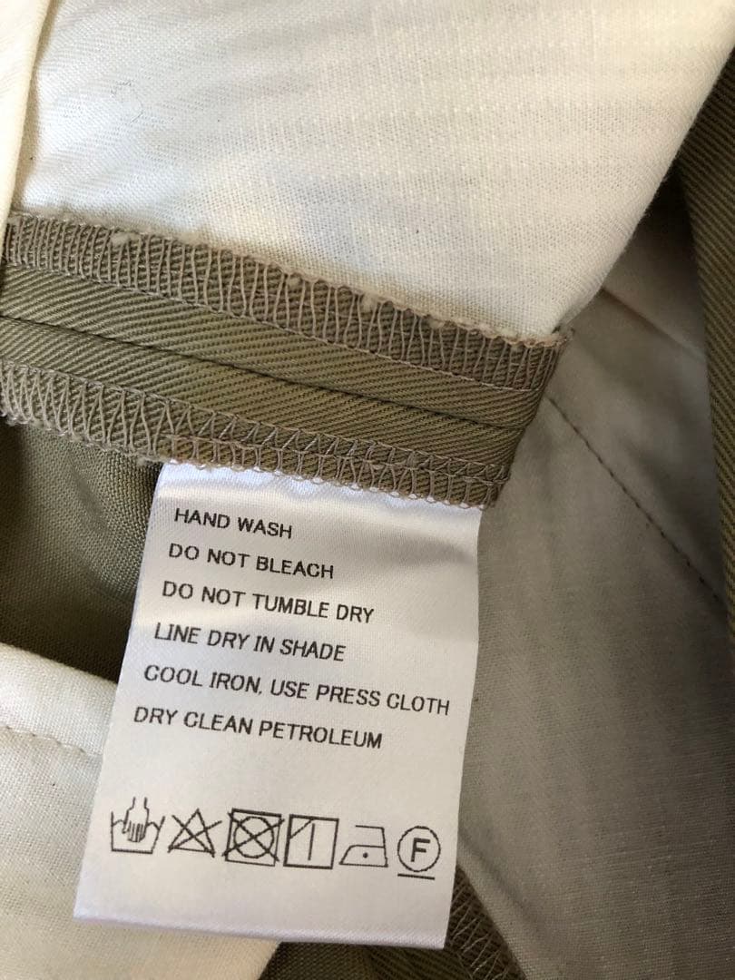 新品　MICA&DEAL　チノワイドパンツ　ベージュ　34