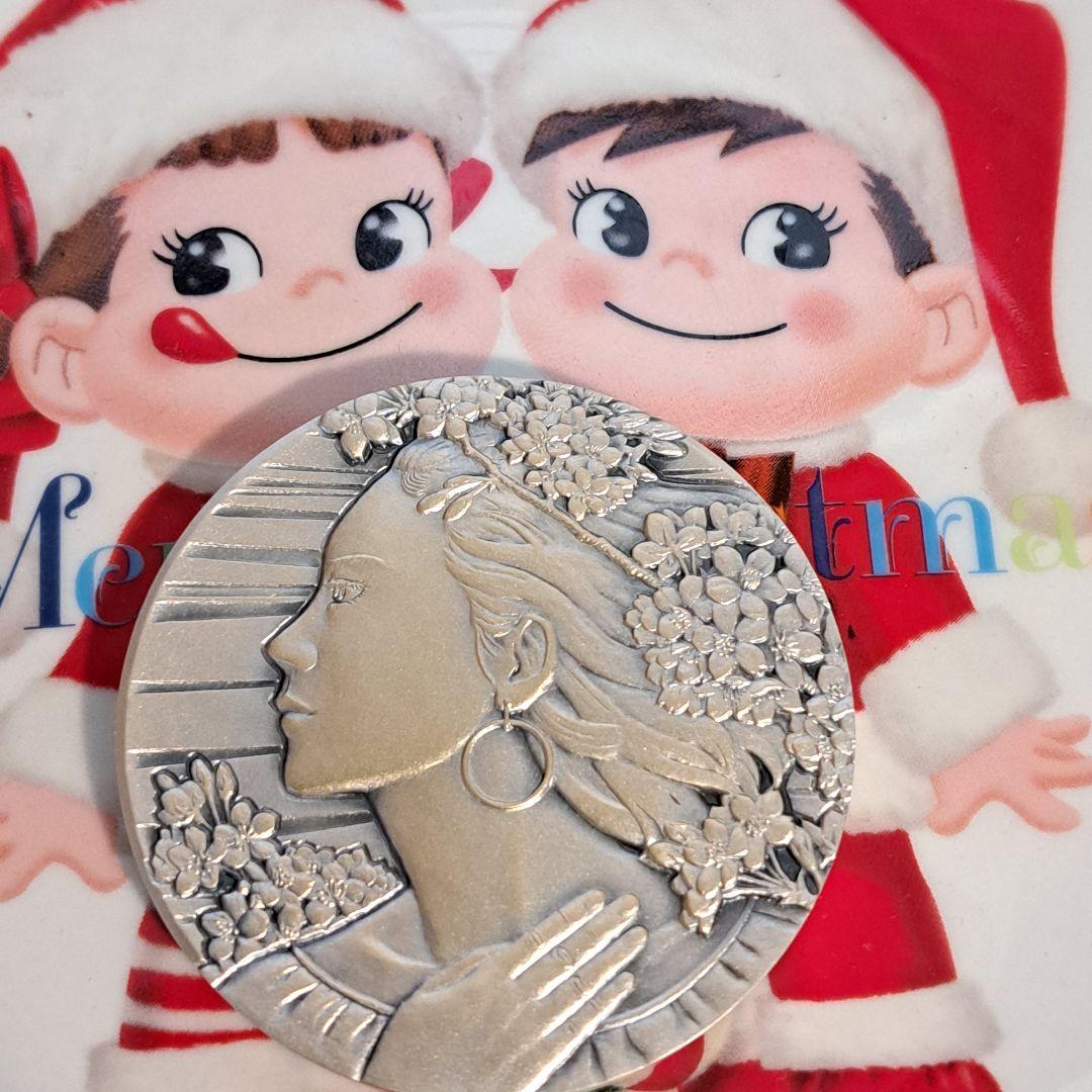 平成24年桜の通り抜け記念銀メダル　品位SV999　純銀メダル　造幣局　138g