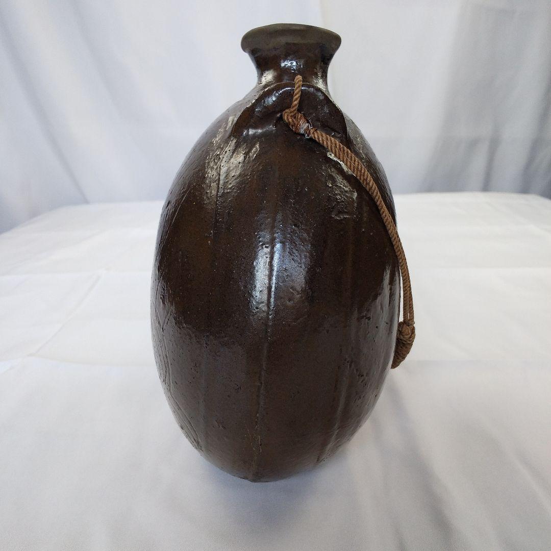 黒釉壺　黒釉扁壺　民芸壺　民芸扁壺　唐津扁壺　唐津壺　李朝壺　李朝扁壺　唐津