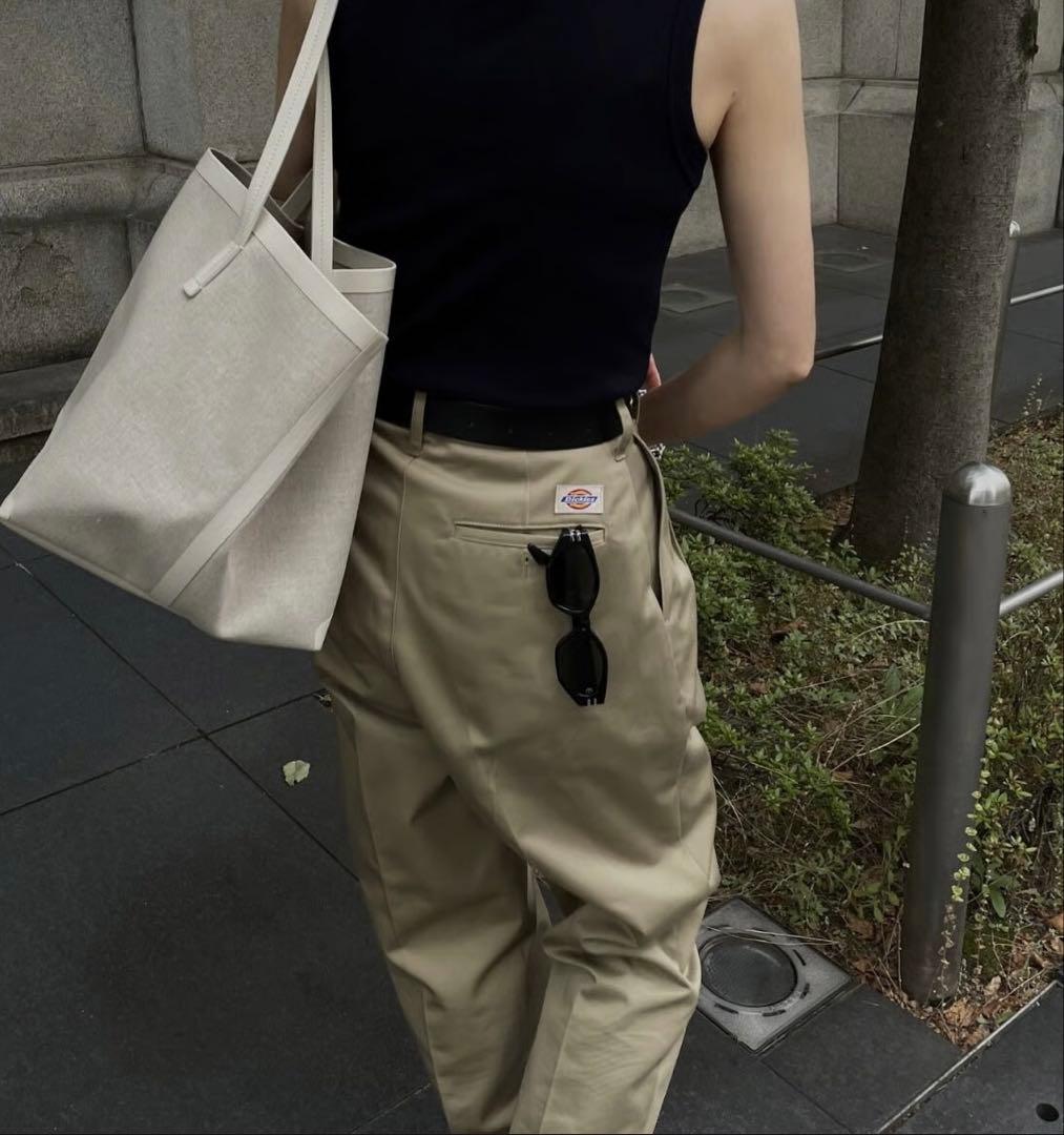 ok.soon×dickies コラボチノ［2タックテーパード］ベージュ