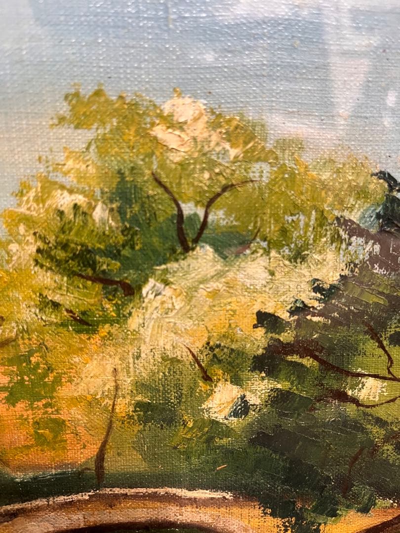 荻須高徳 手描き 油彩画 作者サイン 貴重