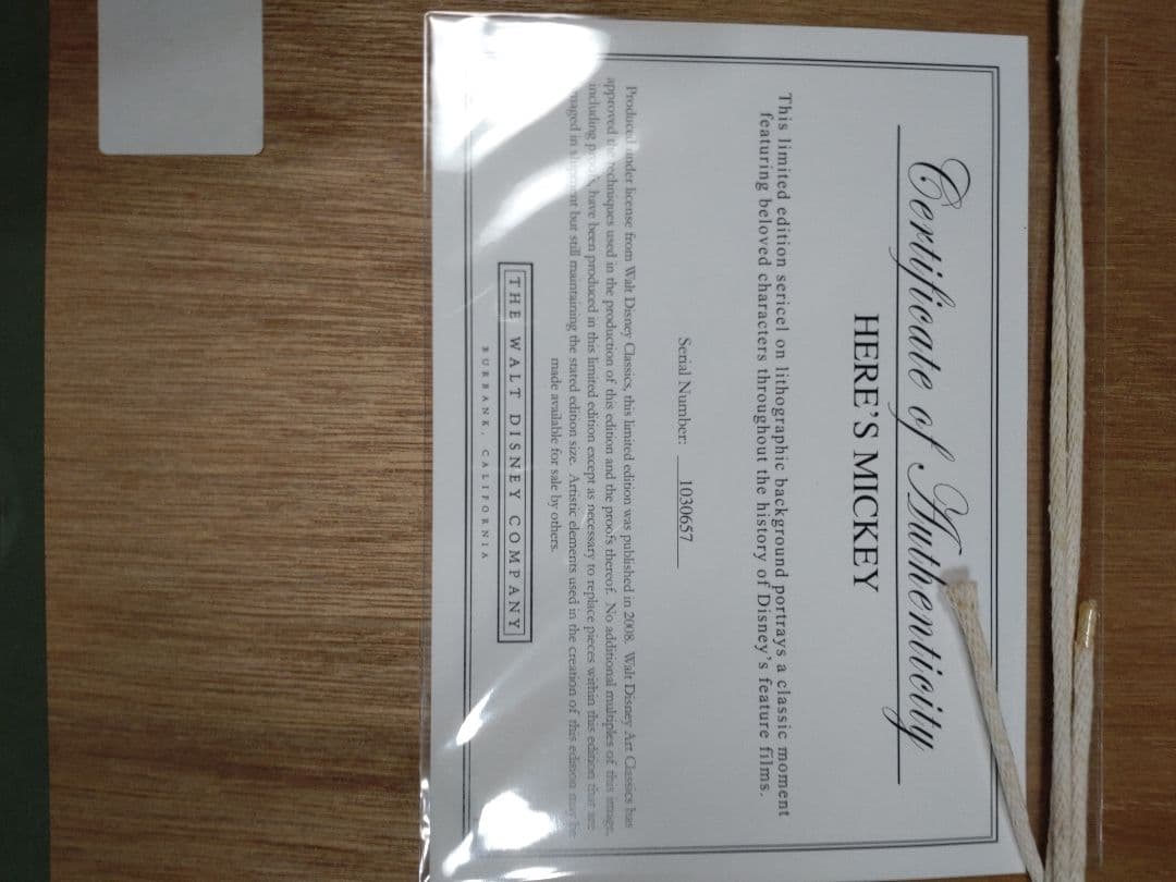 ディズニー　ミッキー　セル画