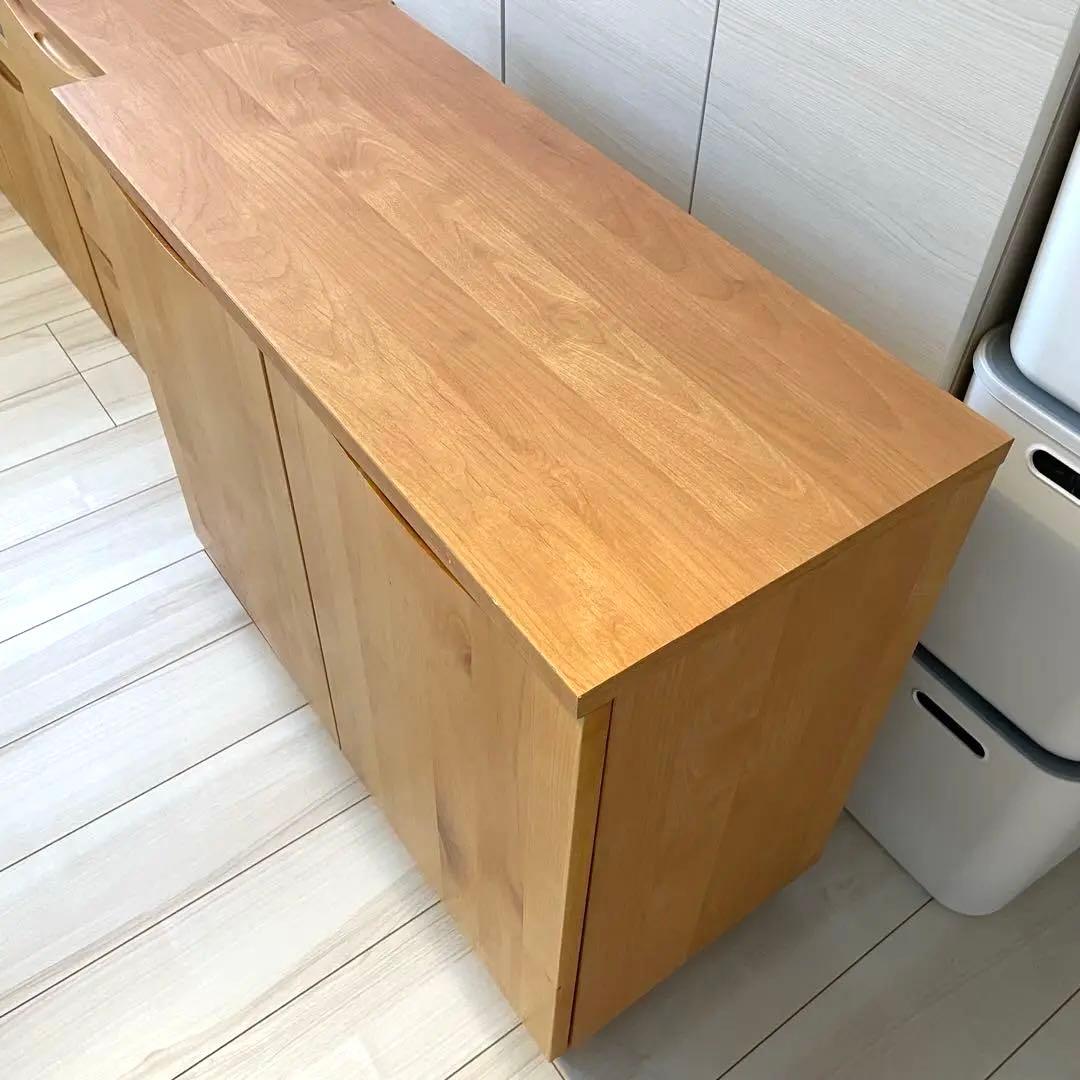 送料込み！あたたかみのあるローボード　アルダー材