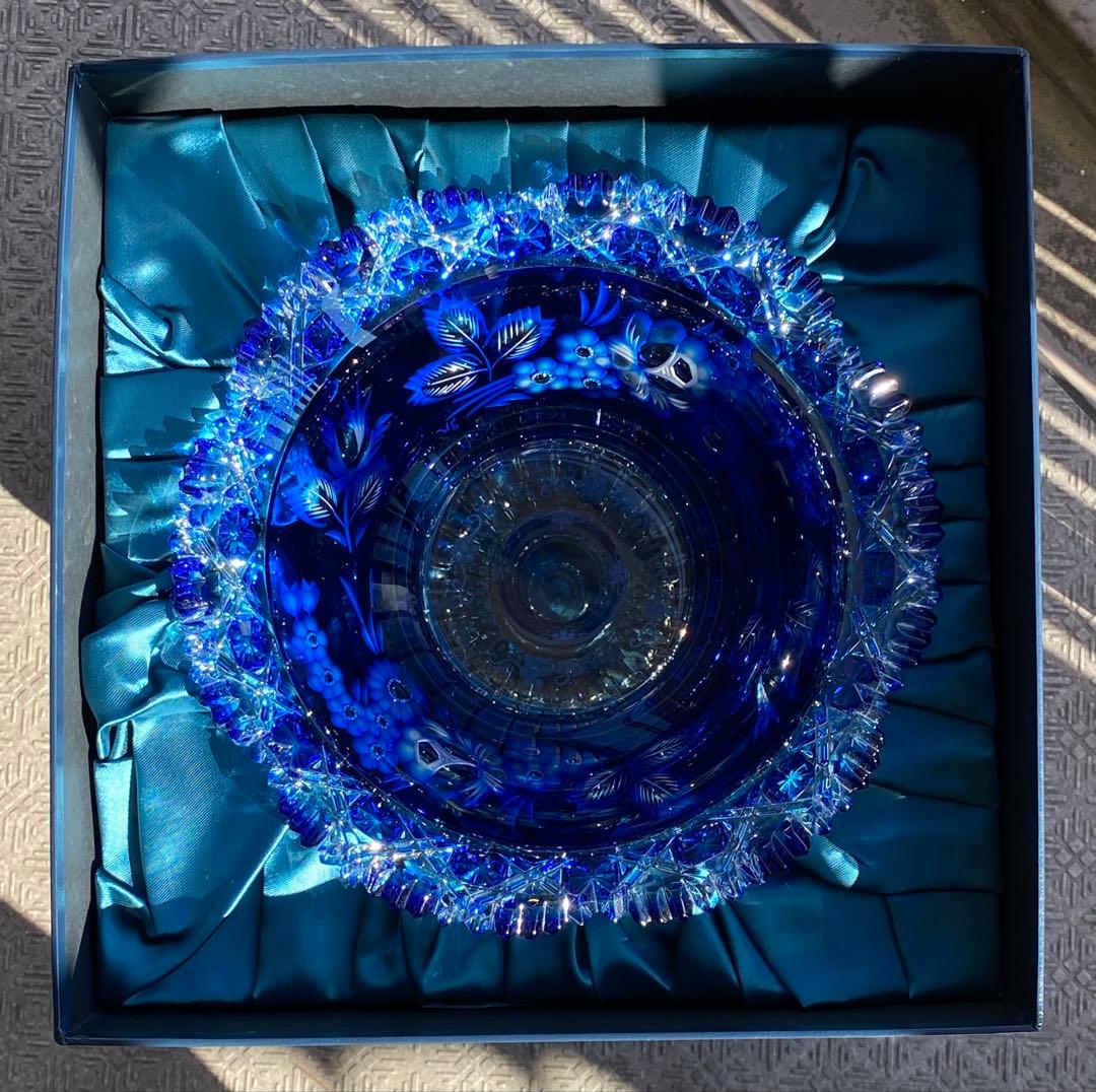 マイセンクリスタル　マイセンフラワー　コンポート　花器　フラワーベース　極美品❣️