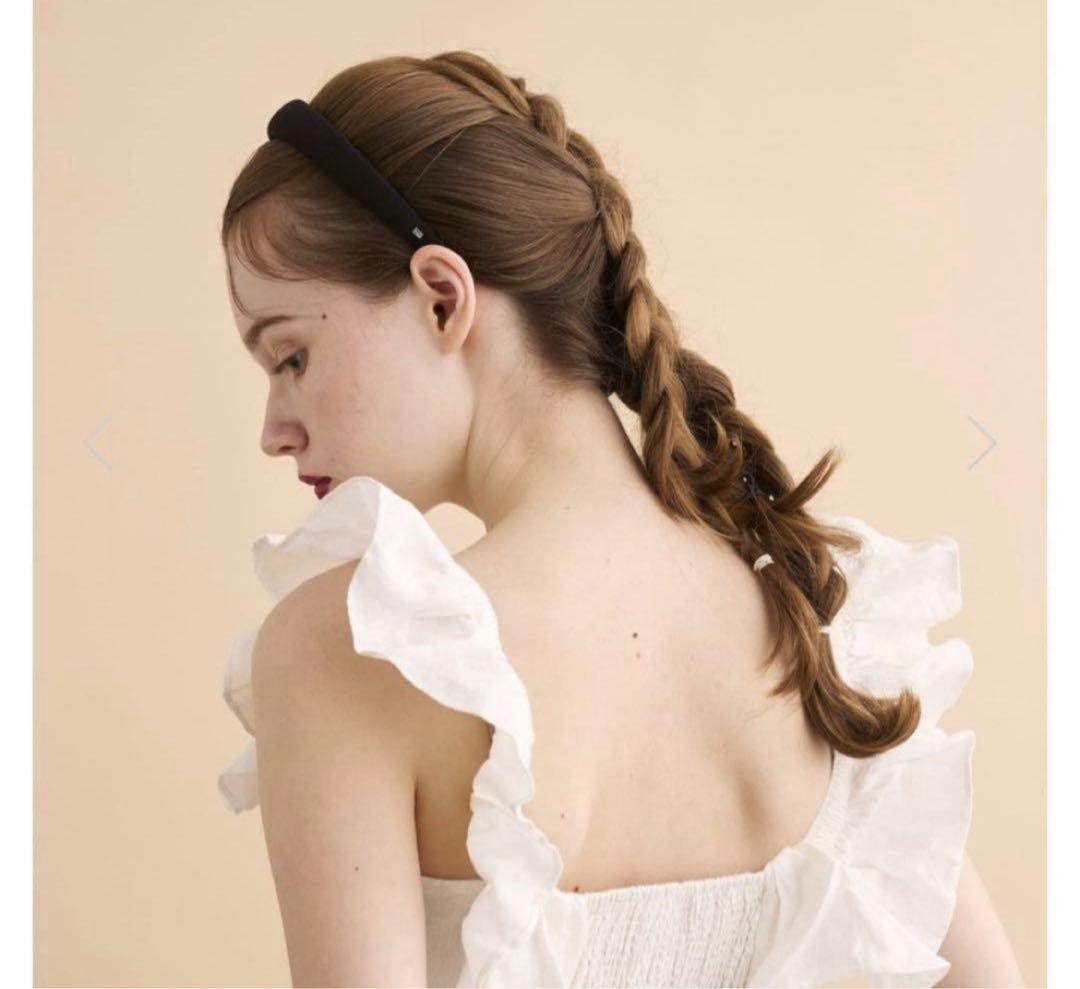 極美品✨ALEXANDRE DE PARIS ブラック ヘアバ ンド フランス製