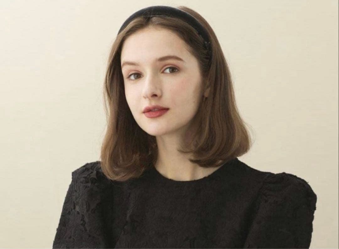 極美品✨ALEXANDRE DE PARIS ブラック ヘアバ ンド フランス製