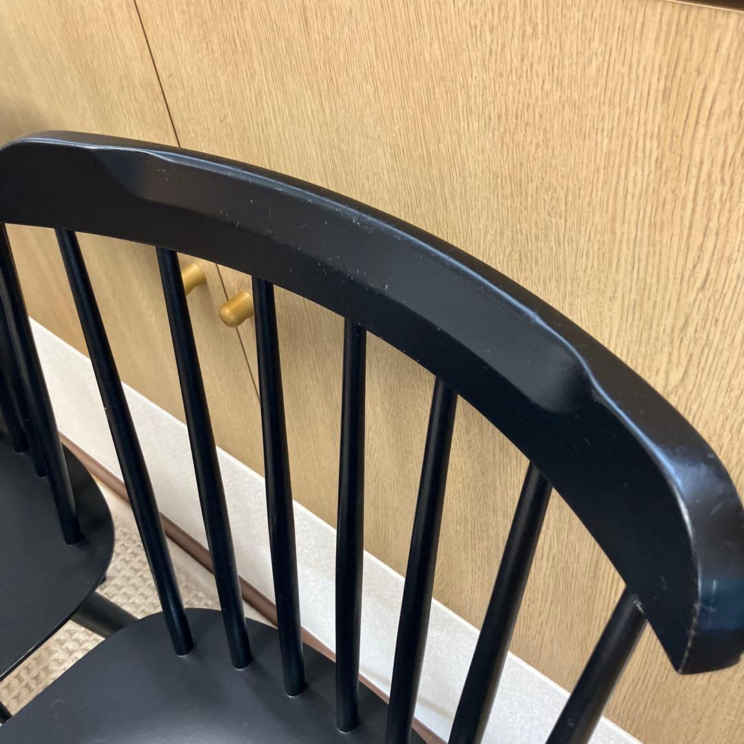 TON トーネット ウィンザーチェア 黒　ブラック　2脚セット①