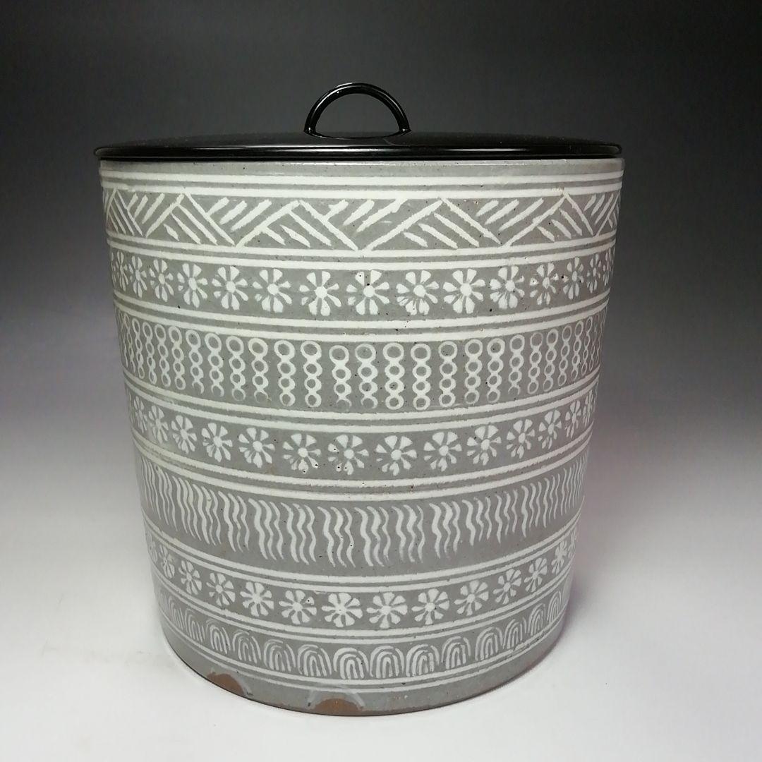 Ｓ６４０　水指　『三島』『一重口』『山本太仙作』　共箱　茶道具