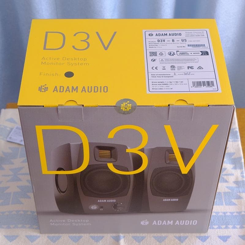 DTM・DAW ADAM AUDIO D3V Black