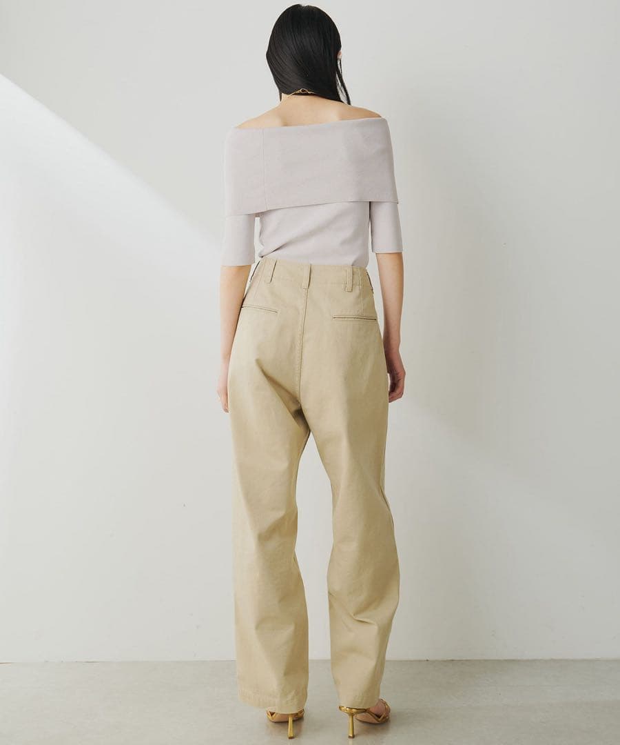 【美品】2025 WhimGazetteバイオ加工チノパンツ