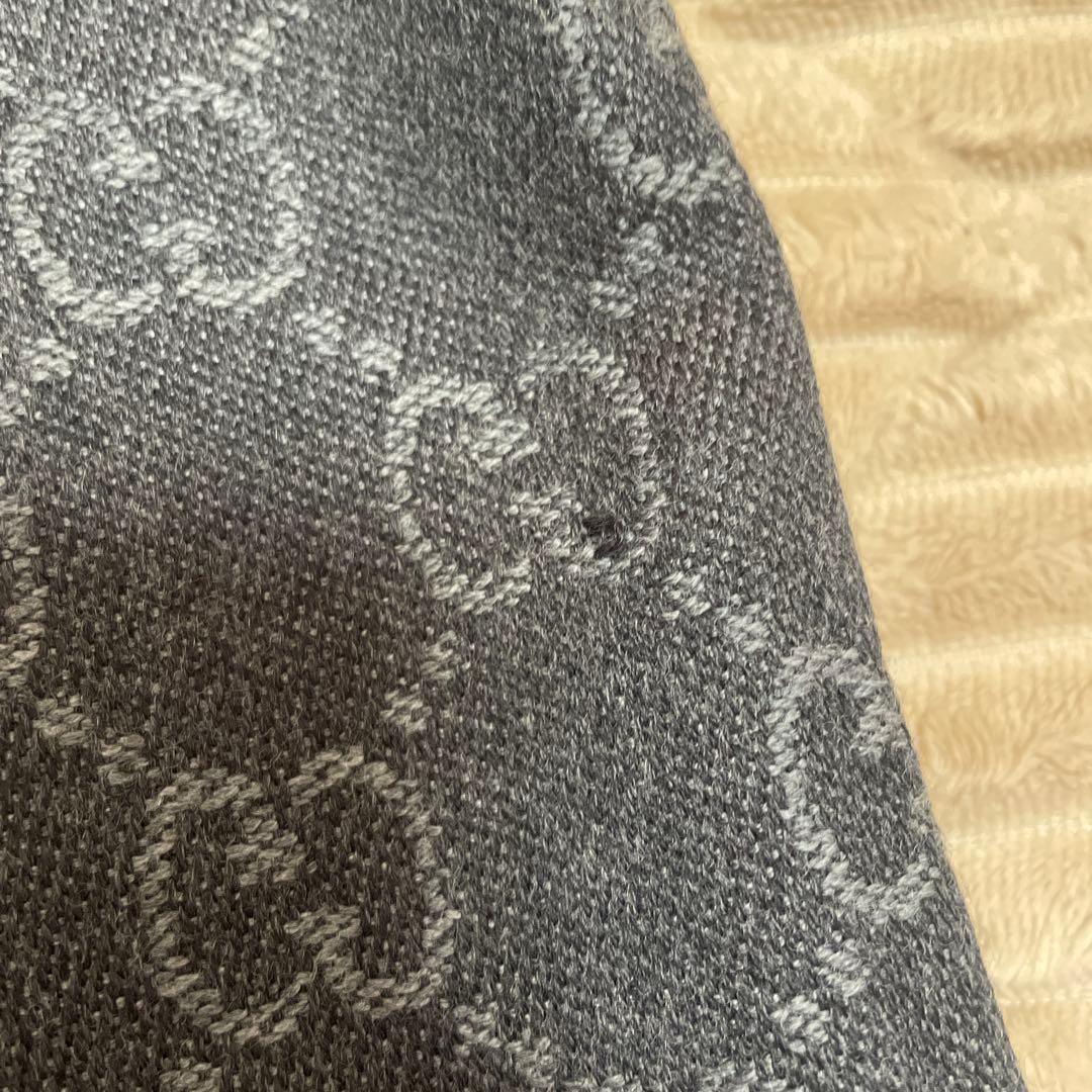 GUCCI GGパターン マフラー グレー