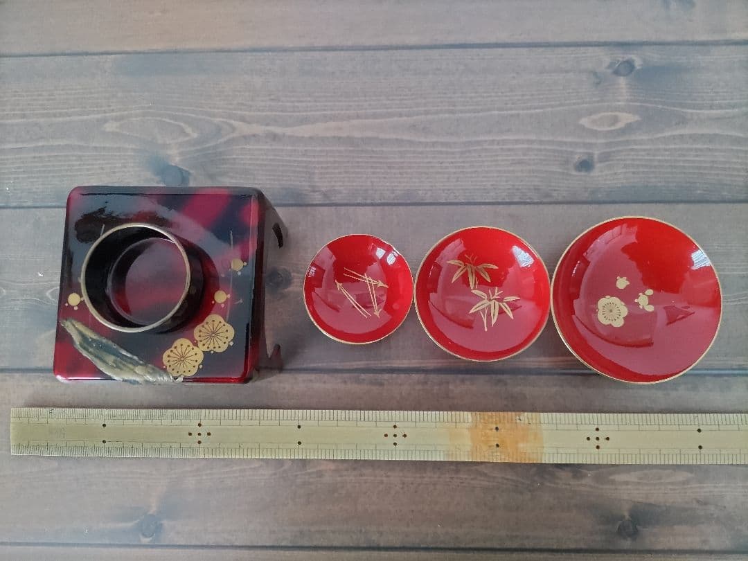 お屠蘇セット　会津塗器　内うるし塗