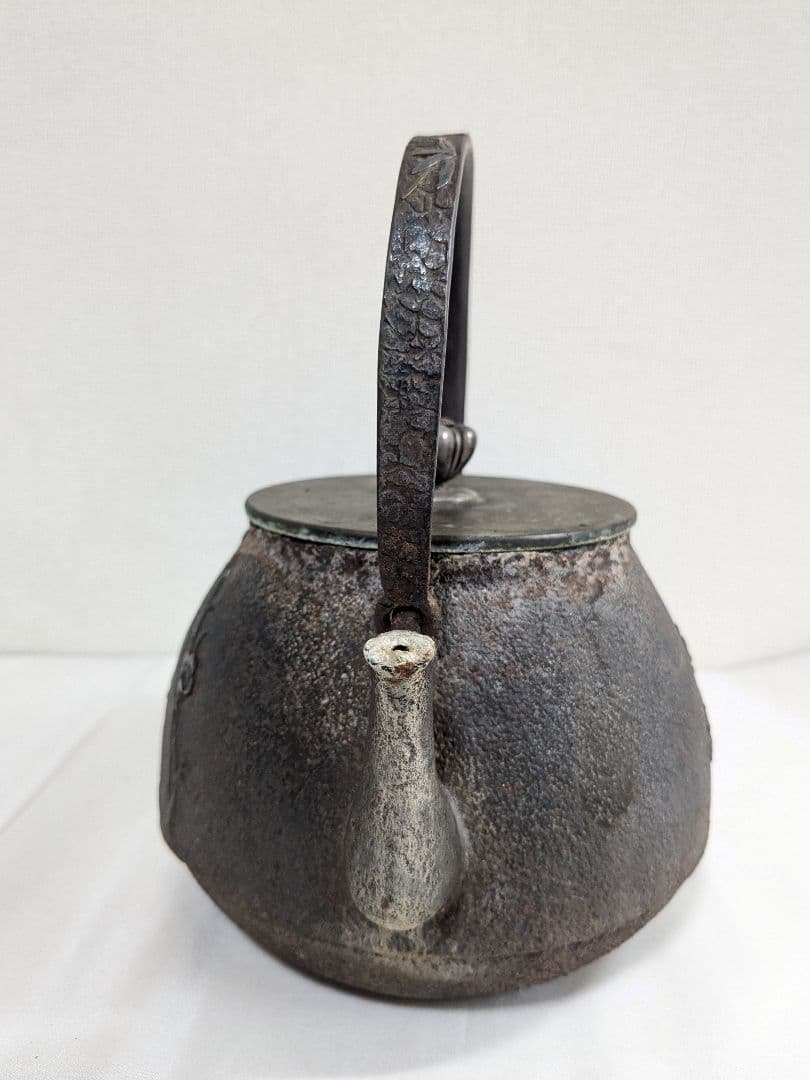 光玉堂 梅 鉄瓶 アンティーク ヴィンテージ 古道具 骨董