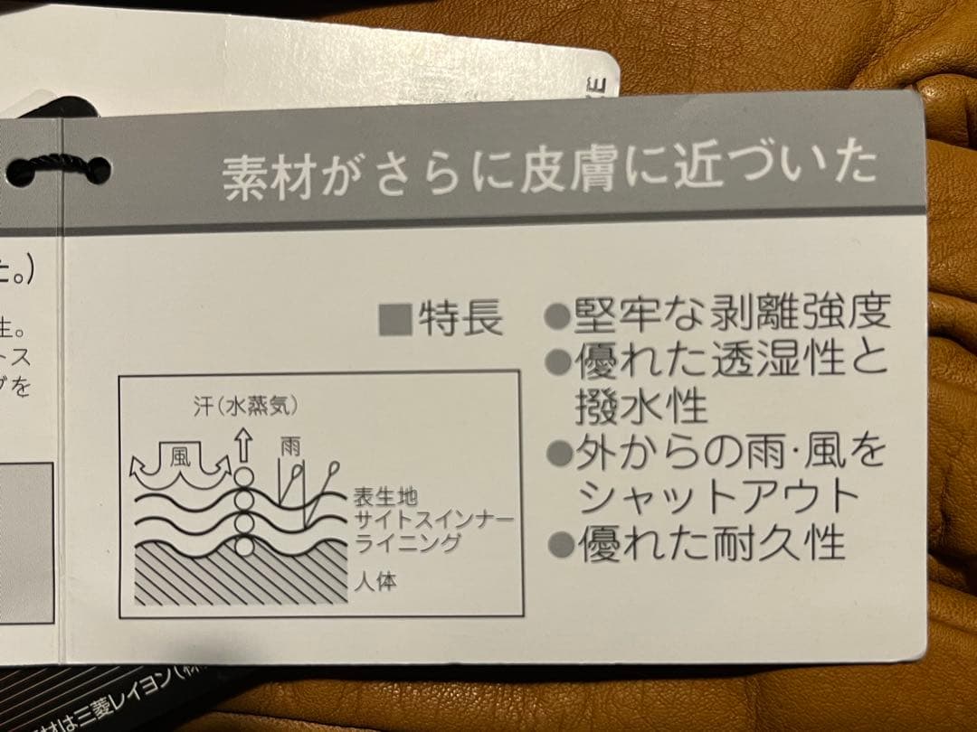 未使用Schott NYC WINTER LEATHER GLOVE BLACK