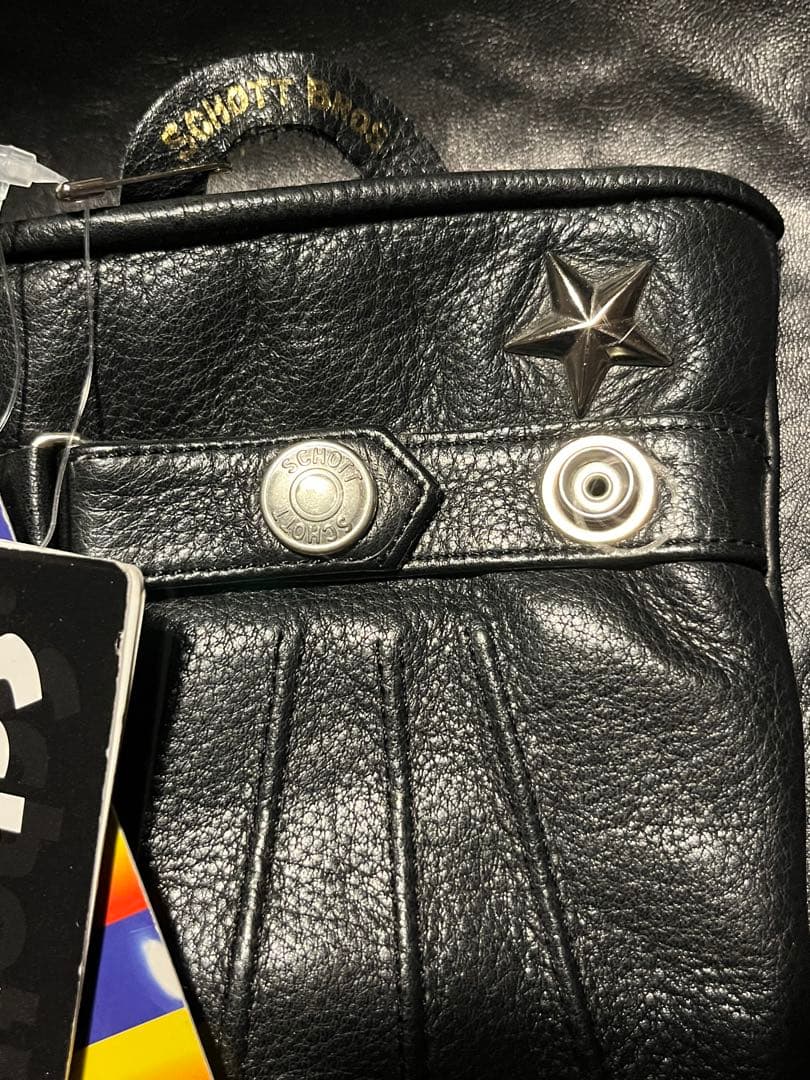 未使用Schott NYC WINTER LEATHER GLOVE BLACK