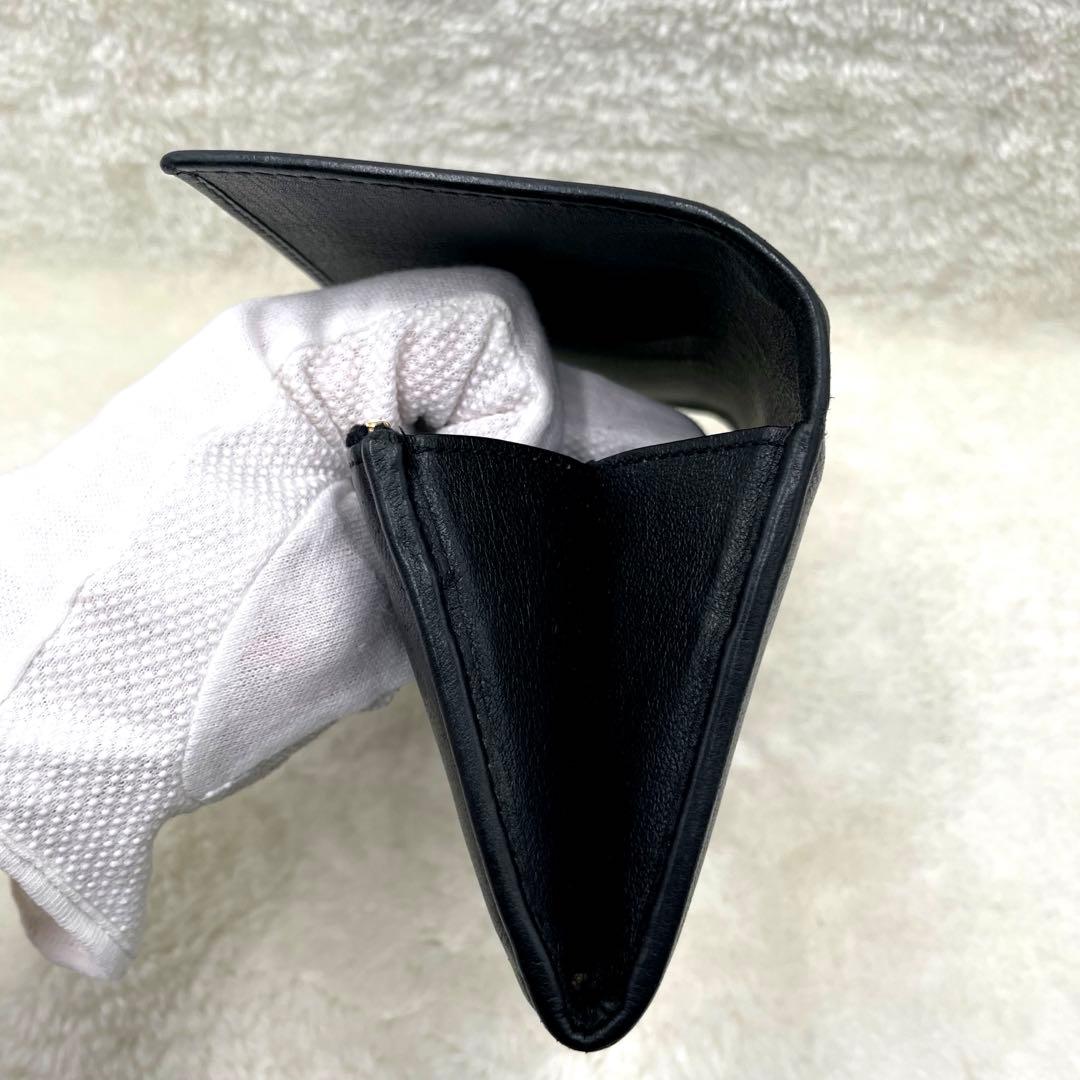 SAINT LAURENT サンローラン 長財布 カサンドラ エンボス ブラック