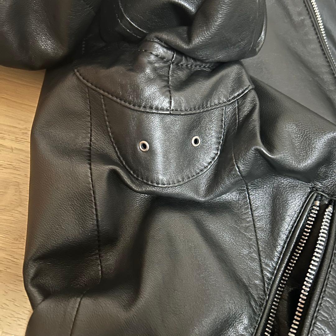 Beauty & Youth シープスキン シングルライダース レザージャケット