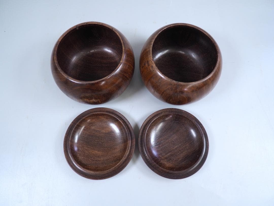 【宮崎県】日向特製蛤碁石36号・花梨碁笥セット