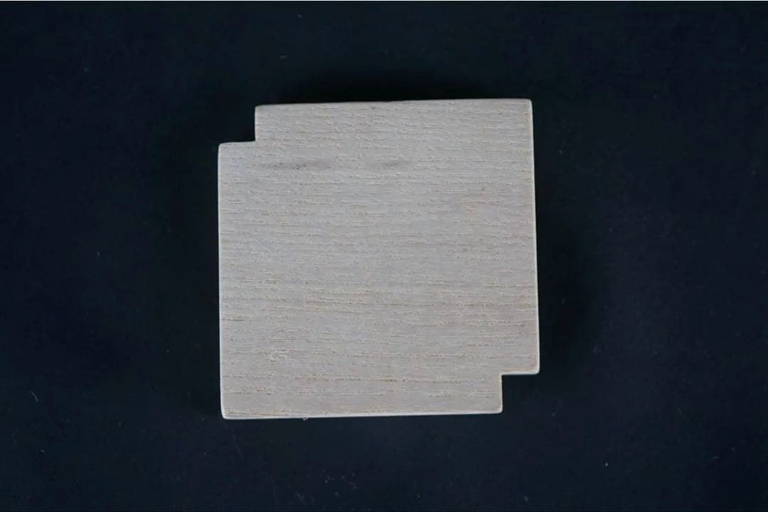 指物師 祥桑軒 川本光春 色紙翡翠 香合 共箱 保証品 茶道具