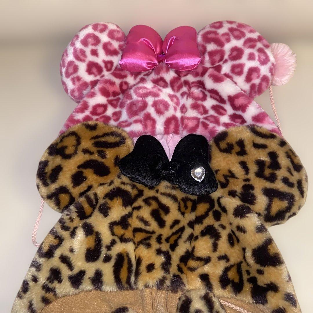 ディズニー　ファンキャップセット売　ミニーちゃん ヒョウ柄