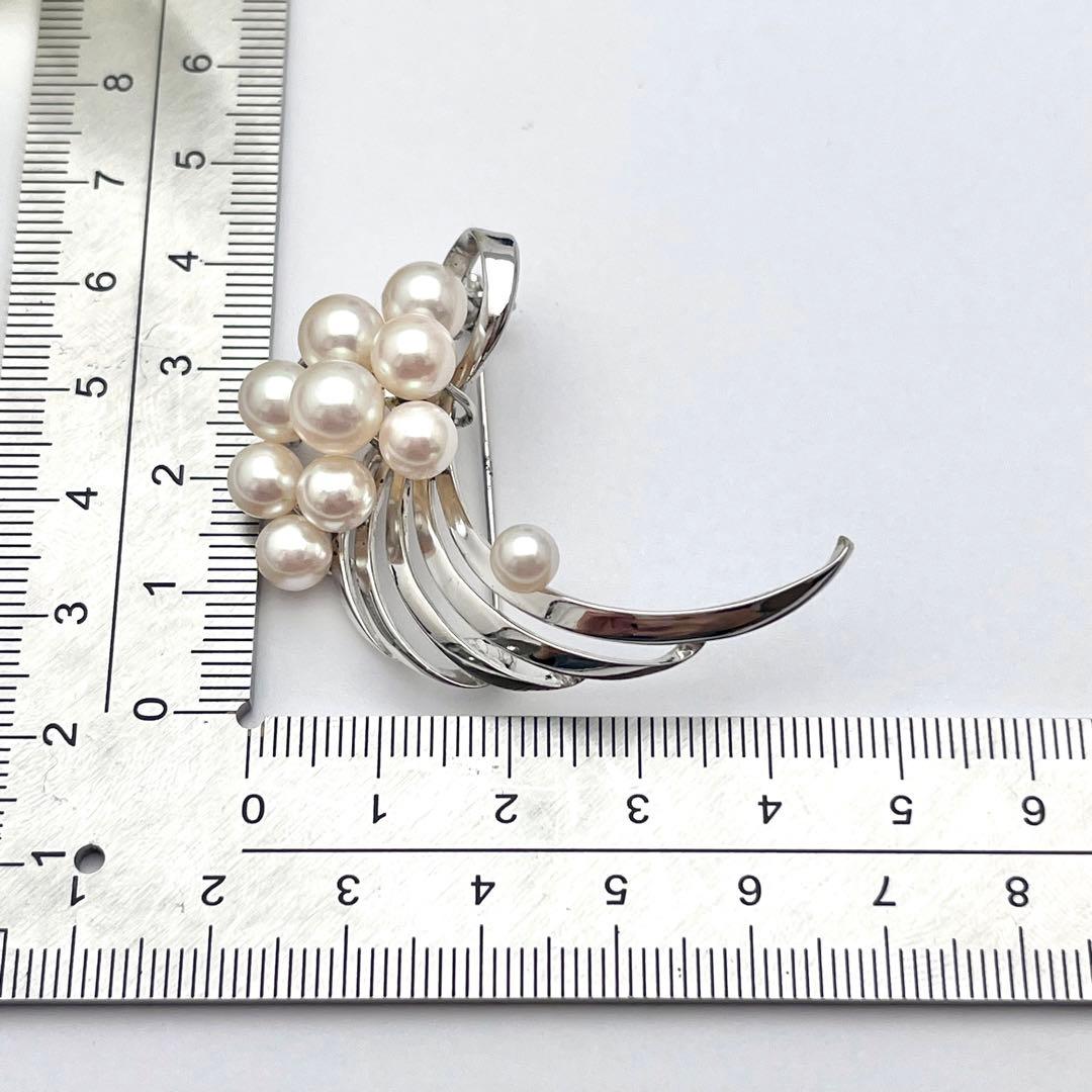 ☆美品☆タサキ　パール　シルバー　ブローチ