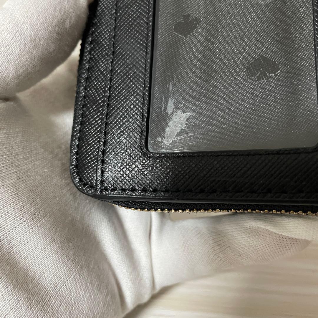 早い者勝ち！訳あり新品 kate spade 二つ折り財布 ブラック