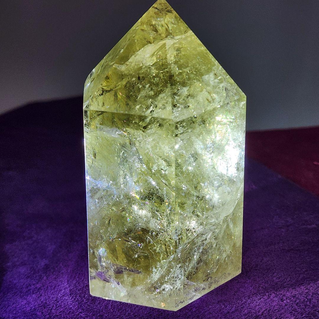 天然シトリン 黄金の輝き＆レインボー 商売繁盛・金運アップ