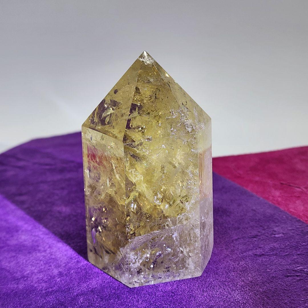 天然シトリン 黄金の輝き＆レインボー 商売繁盛・金運アップ