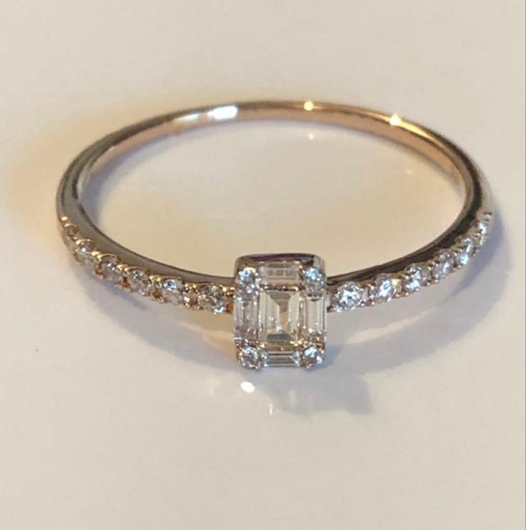 バケット　リング　ダイヤモンド