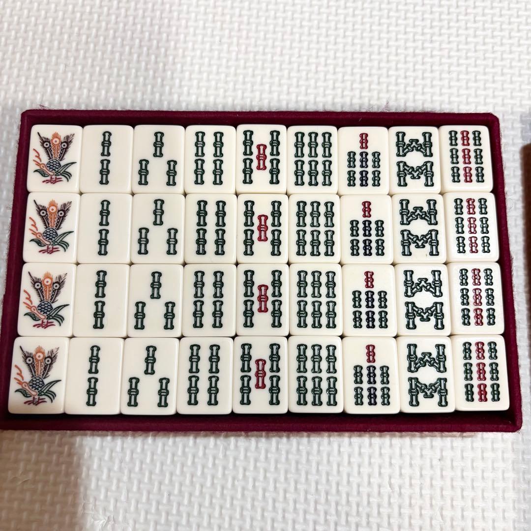 【美品】麻雀牌 ミズノ 丸一 金星 手打ち 麻雀 金彩