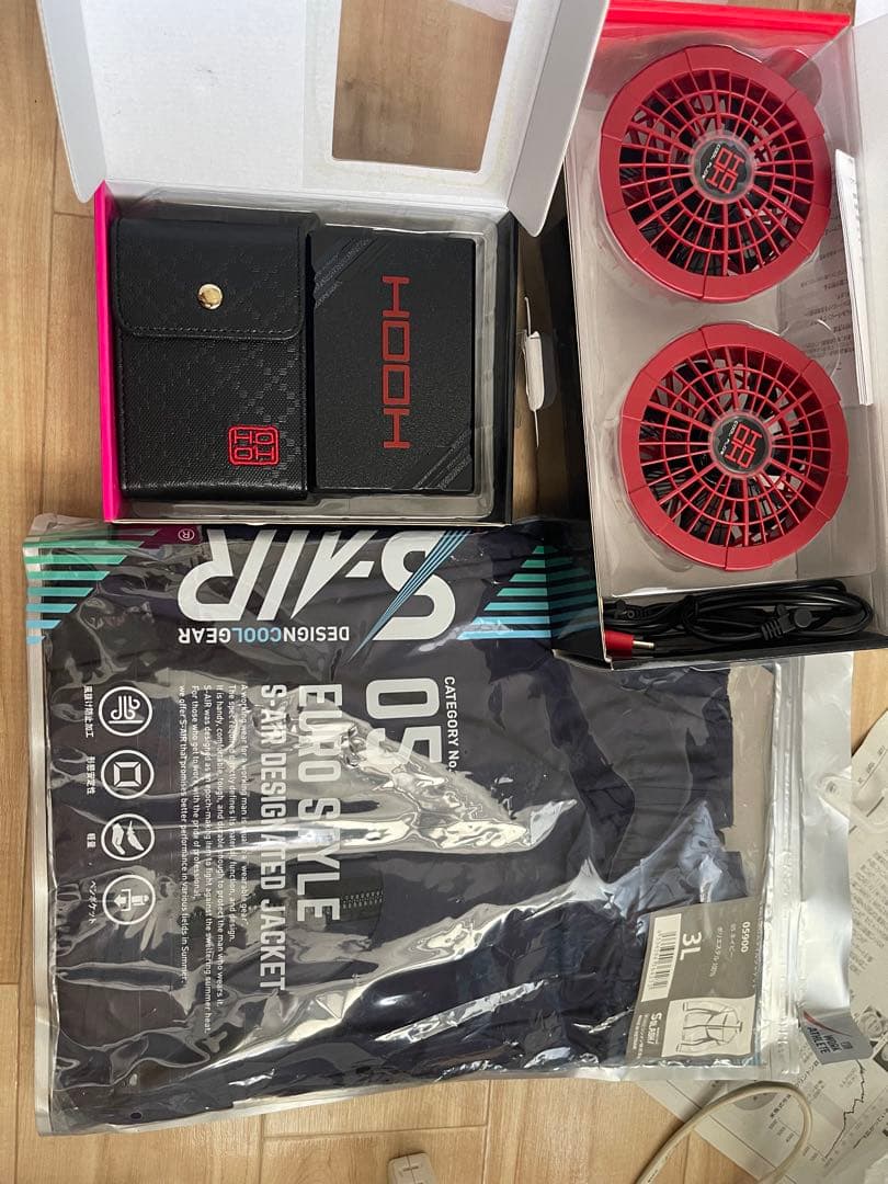 HOOH 13v と10vバッテリーファン