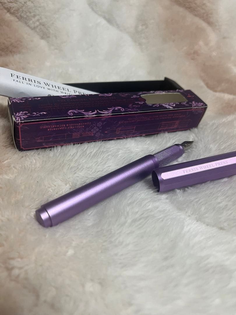 ☆限定 新品未使用 フェリスホイールプレス 万年筆 アルミカルーセル 字幅F☆