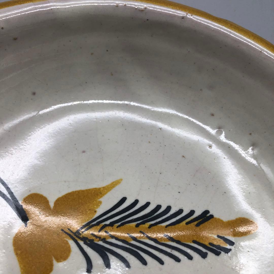 メキシコプエブラタラベラ焼ビンテージ陶器伝統工芸バード鳥ボウル鉢19cm5点B