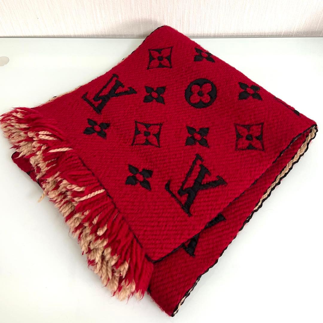 『美品』Louis Vuitton マフラー エシャルプロゴマニア デュオ