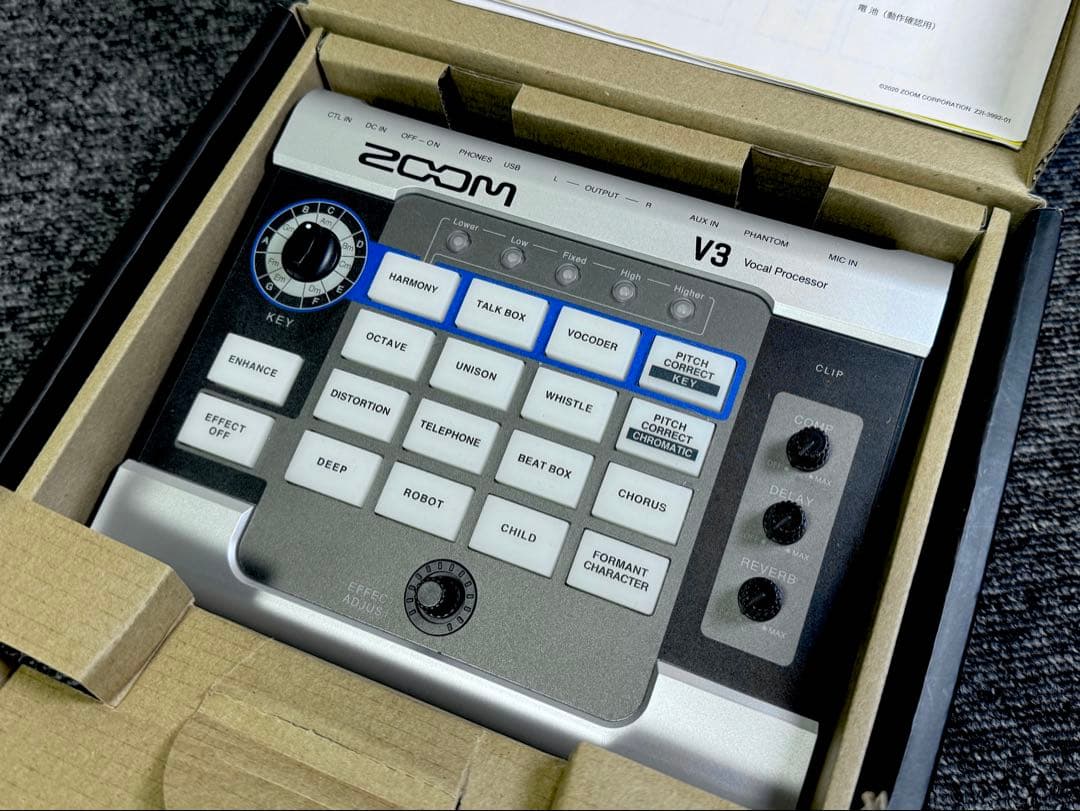 ZOOM V3 Vocal Processor 箱・説明書付