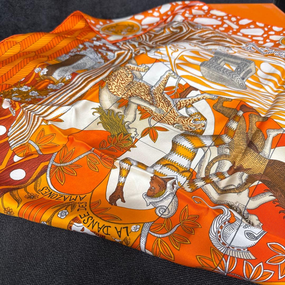 本日限りお値下げ！【超美品】HERMES カレジェアン 90大判　ストール